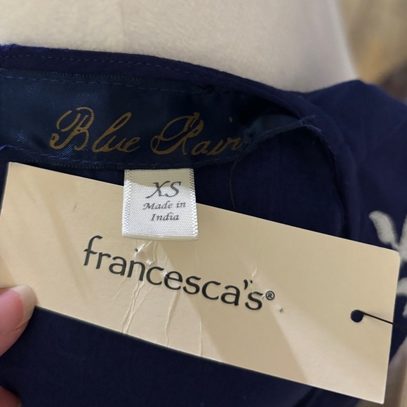 NWT Blue Rain Embroidered Dress - Picture 8 of 10